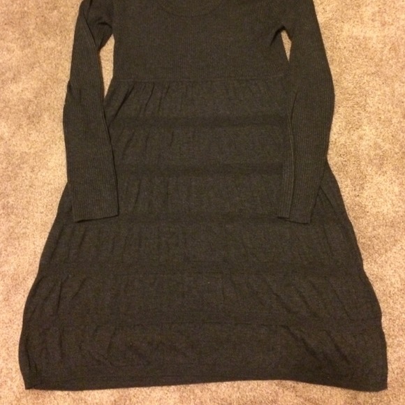 Calvin Klein Sweater Dress Charcoal - Picture 2 of 3