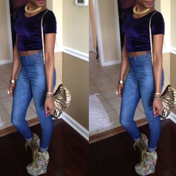 High waist jeans
