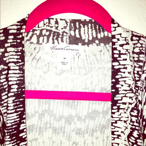 Kenneth Cole sleeveless cardigan