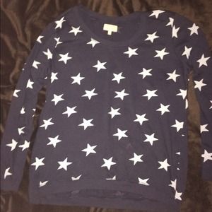 BLUE AND WHITE STAR SWEATER