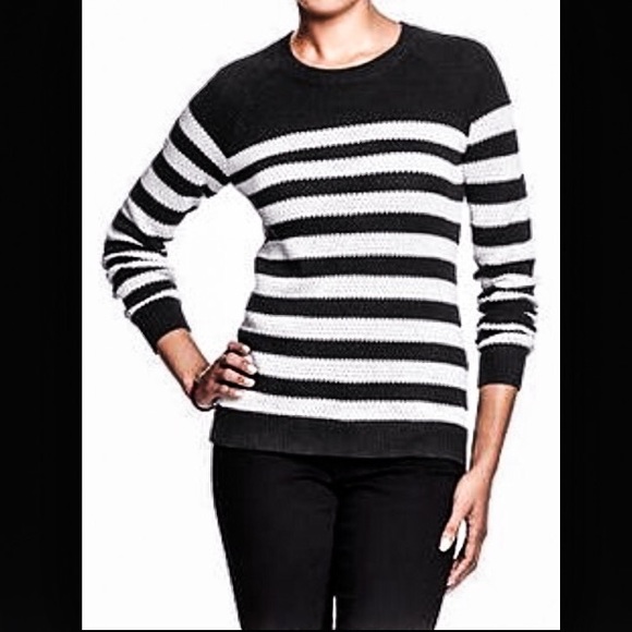 Knit striped sweater