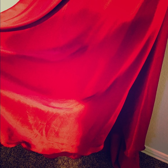 Red Niki Livas dress with sequins