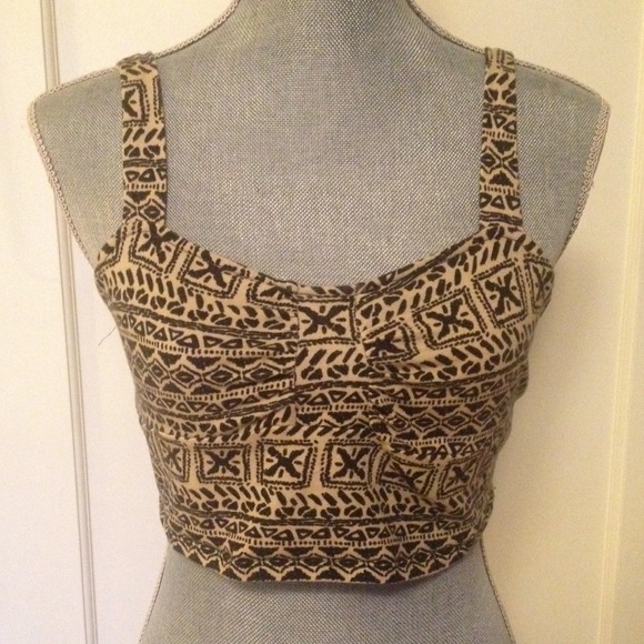 Tribal crop-top