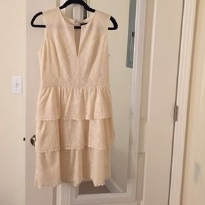 BCBG evening white dress