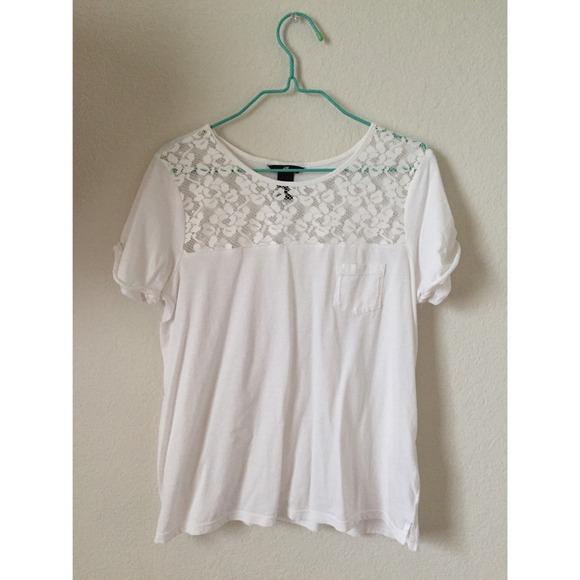 Lace Pocket Tee