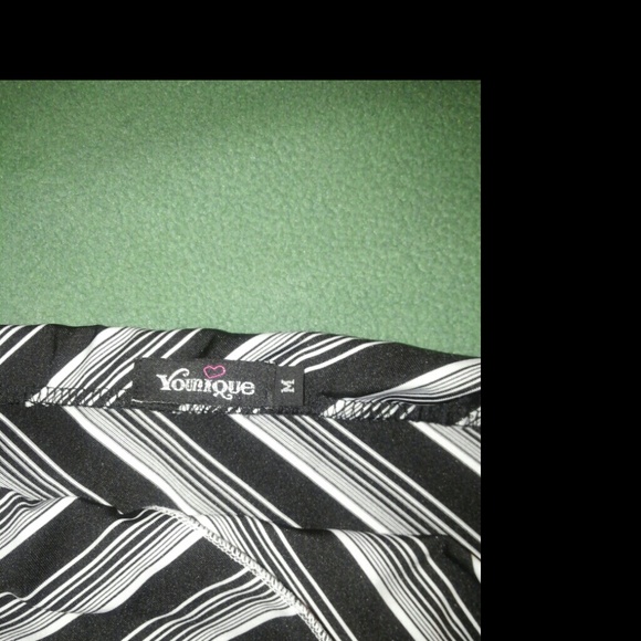 Asymmetric striped party shirt - Picture 2 of 2