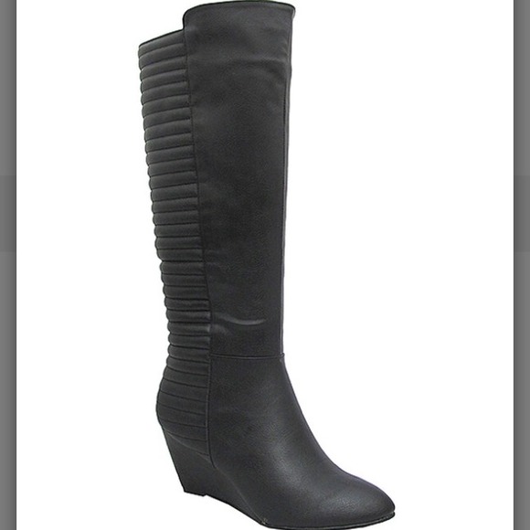 karen boots black from a.x.n.y