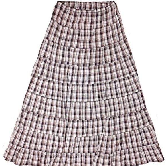 🌻Flower Child🌻 Beige and Blue Skirt