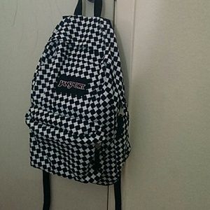 checkered jansport