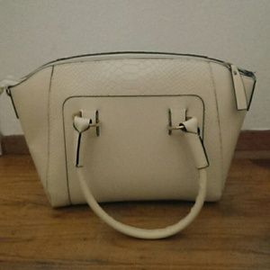 White cream color bag