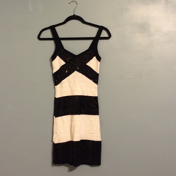 Black and White Holiday Dress