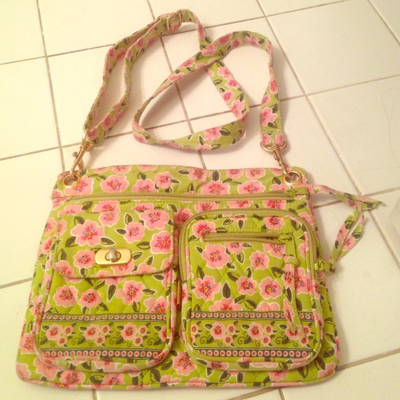 Maggi B floral print cross body purse