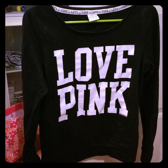 Victoria's Secret Pink black noodie