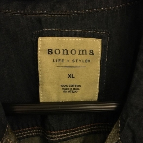 SOLD Denim Button Down Chambray - Picture 2 of 3