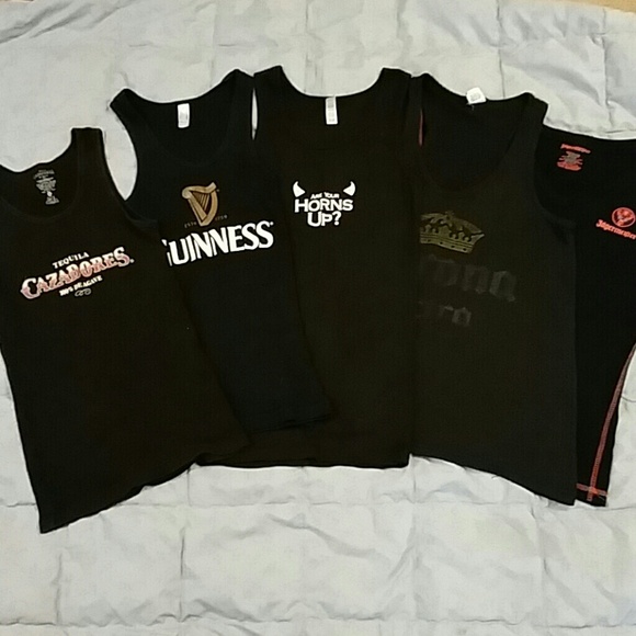 Bundled: 5 Alcohol Branded tank tops and shirts