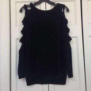 LF sweater with cut outs on arms