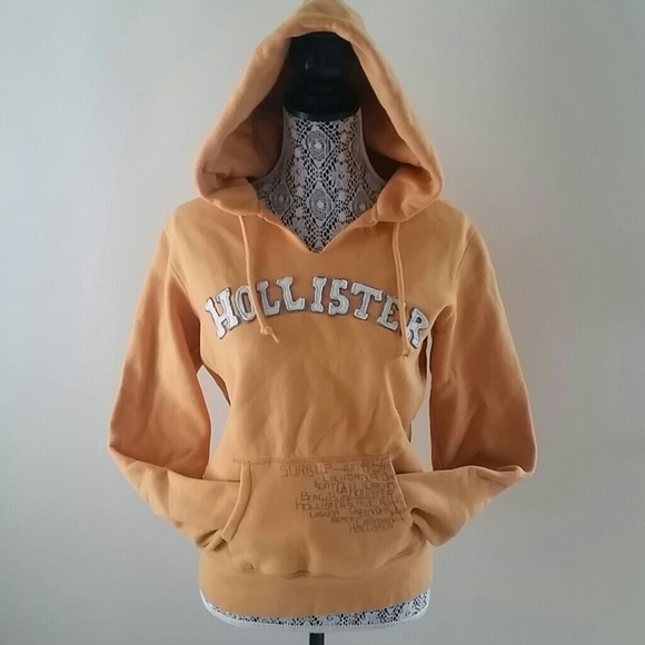 Yellow Hollister hoodie
