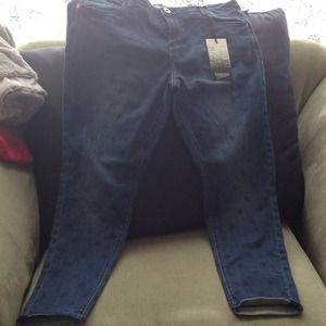 Kensie polka dot jeans