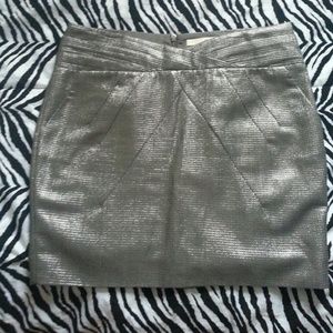 Grey metallic skirt
