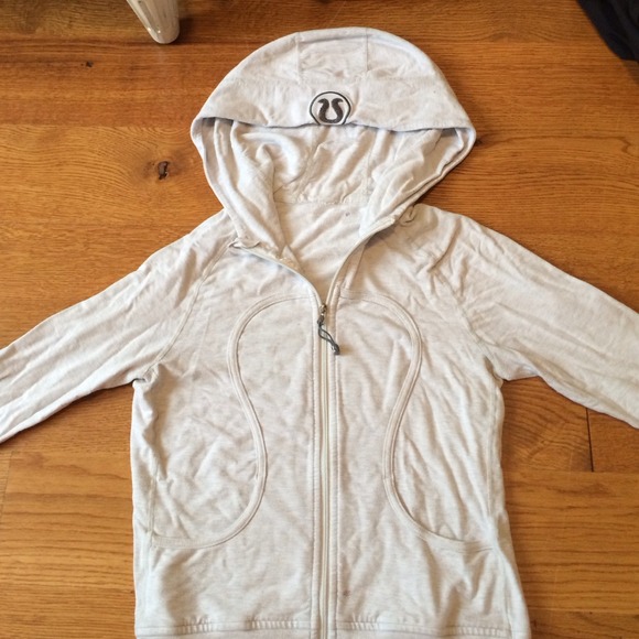 Lulu lemon gray hoodie with front zipped