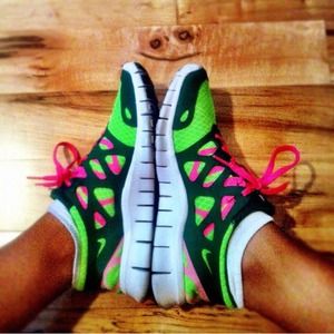 Nike free running shoe
