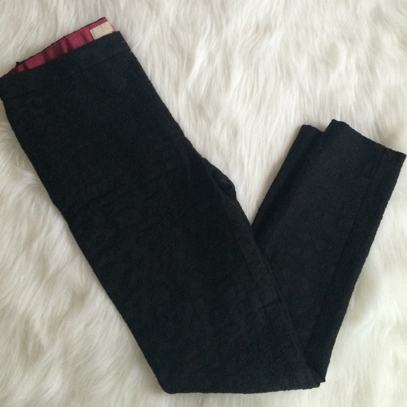 Textured side zip pants