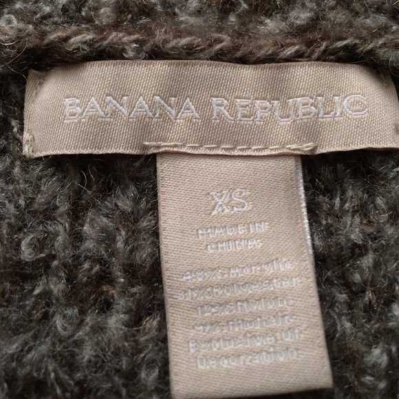 Banana Republic Grey glitter warm jacket size XS - Picture 2 of 4
