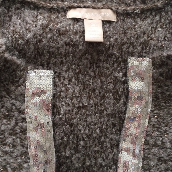 Banana Republic Grey glitter warm jacket size XS - Picture 4 of 4