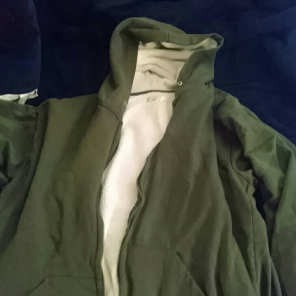 Army green hoodie