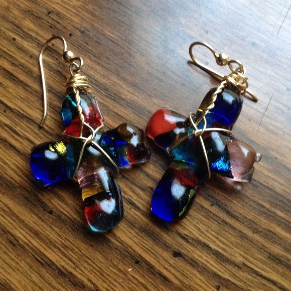 Cross earrings