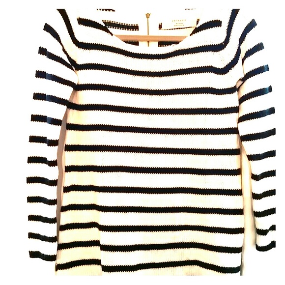 Zara Black & White Striped Sweater