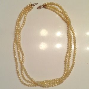 3 strand fresh water pearls
