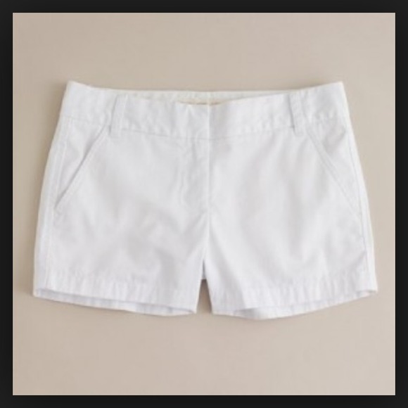 J. crew white chino shorts