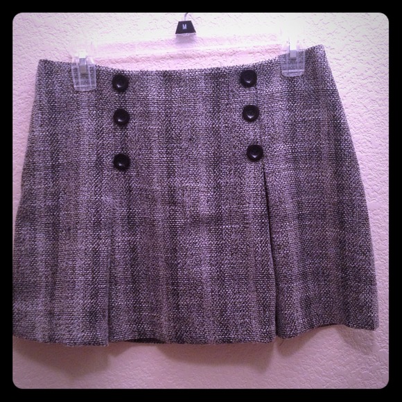 Black Plaid Skirt