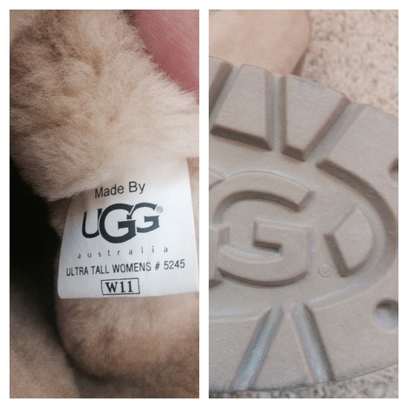 UGG Tall Shearling Boots Thick Sole size 11 - Picture 3 of 4