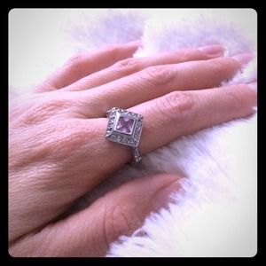 Pretty pink costume ring!