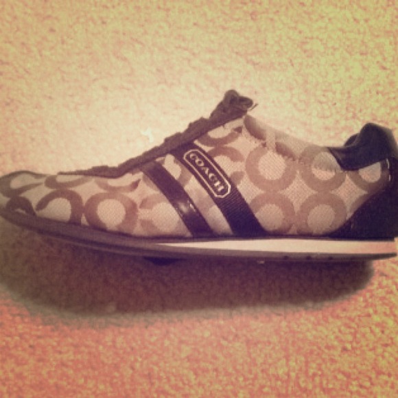 Coach Logo Sneakers-Brown