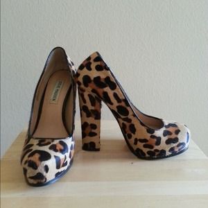 Steve Madden Sarina Leopard Pumps
