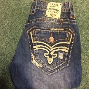 Mens Rock Revival Jeans