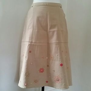 Embroidered and Beaded Skirt