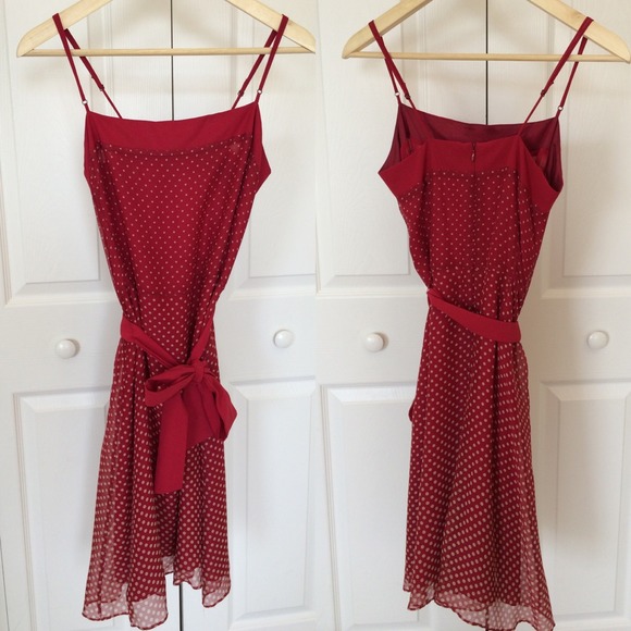 BCBG Red Polkadot Summer Dress
