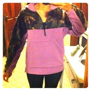🚨REDUCED!🚨 Lavender/Camouflage Half-Zip Hoodie