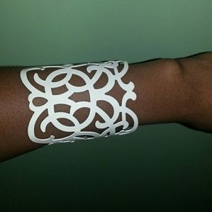 White cuff bracelet