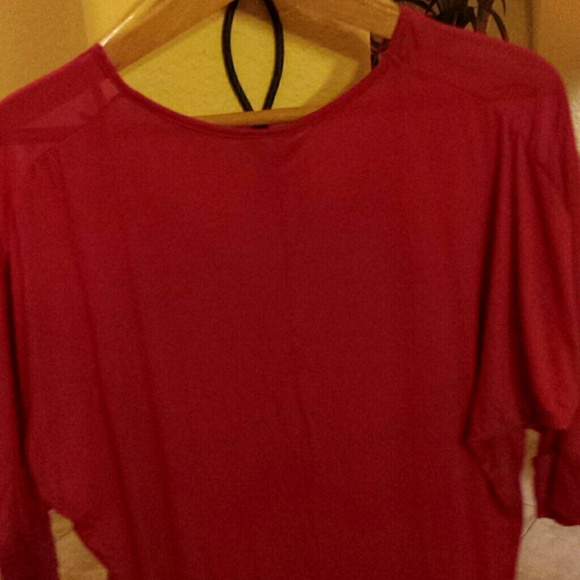 Red Top with red sequence - Picture 3 of 3
