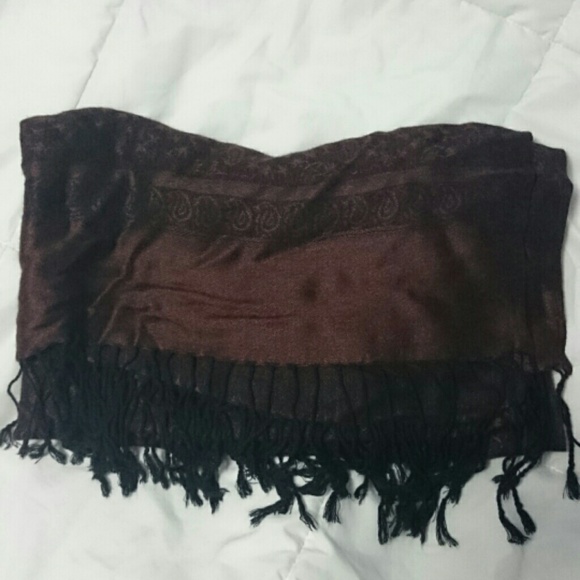 Chocolate pashmina scarf
