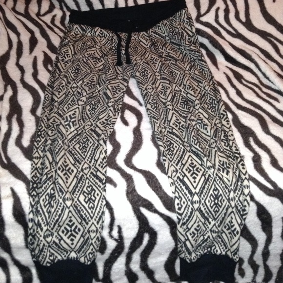 Tribal print joggers