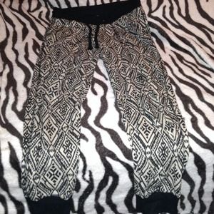 Tribal print joggers
