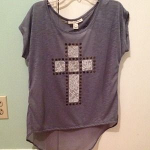 Derek heart cross shirt