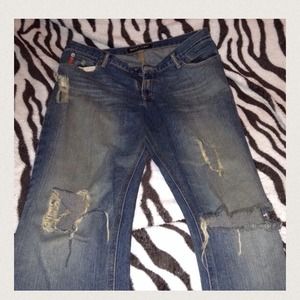 distressed guess jeans