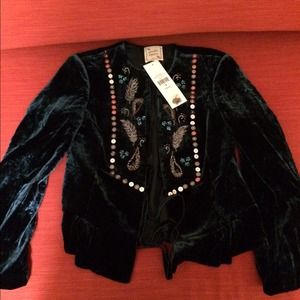Nanette Lepore - Velvet sequin jacket
